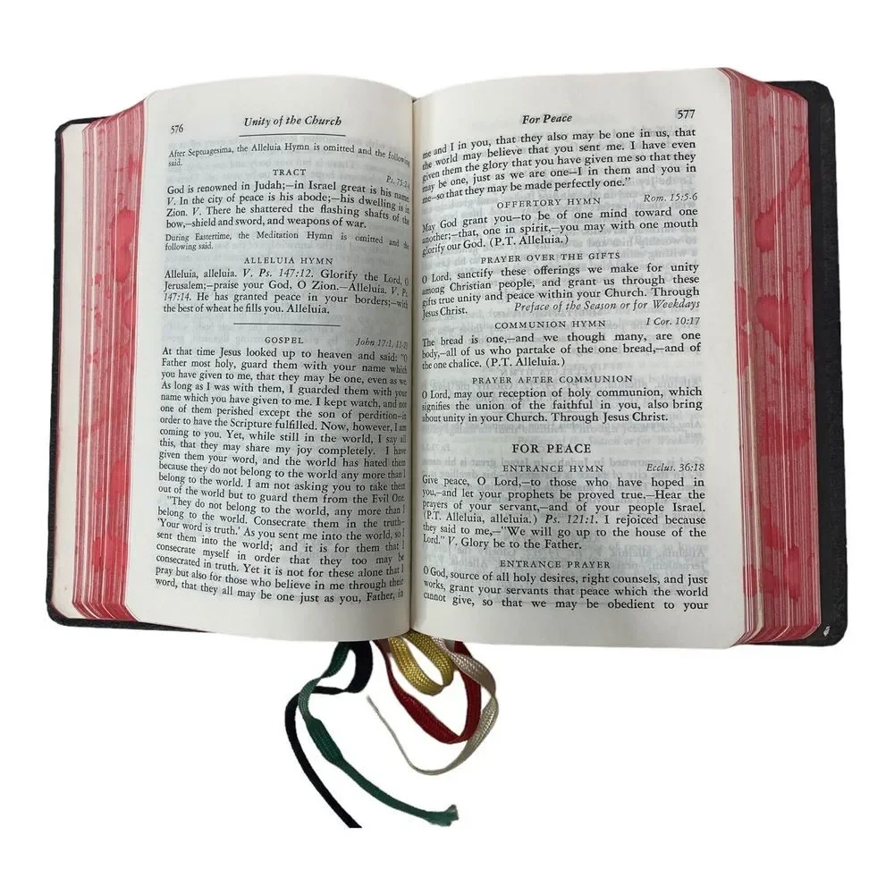 Maryknoll Missal Vatican II Edition 1966 P. J. Kenedy & Sons USA Notation inside